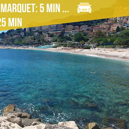 Daire Vue Mer, Terrasse & Piscine - Free Parking - Monaco