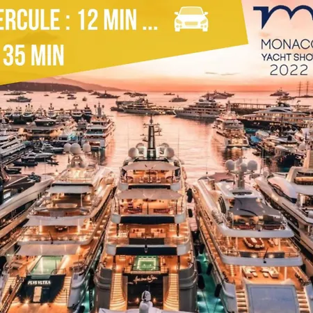 Vue Mer, Terrasse & Piscine - Free Parking - Monaco Daire